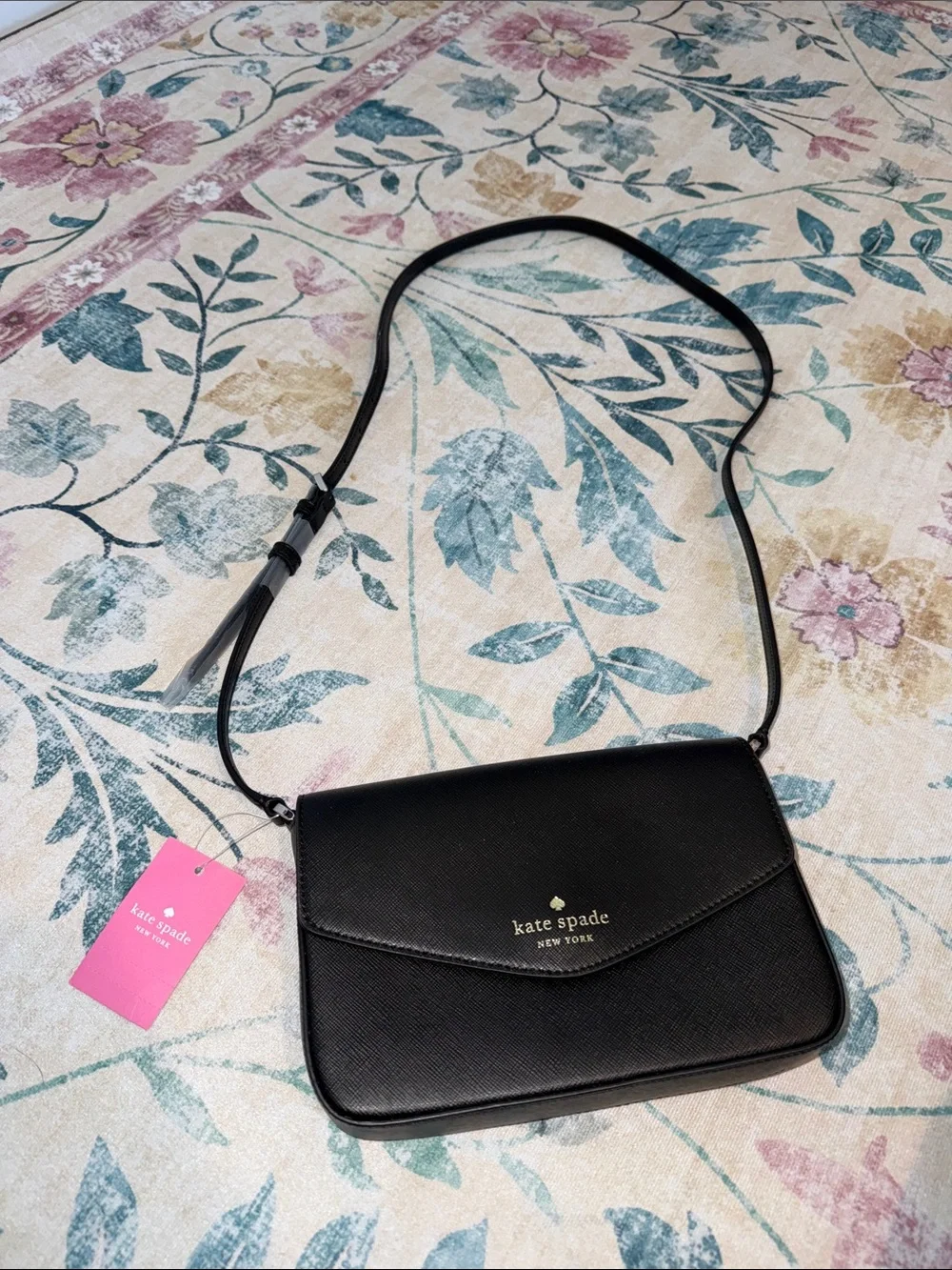 kate spade Black Sadie envelope crossbody bag